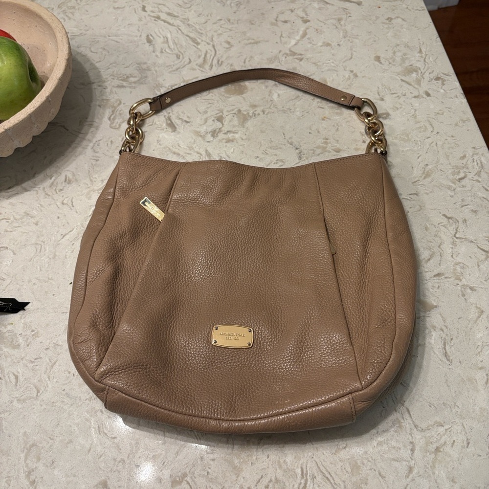 Michael Kors Pebbled Brown Leather Handbag